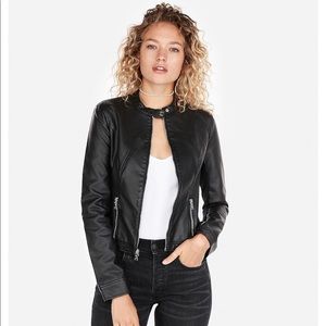Express vegan leather jacket